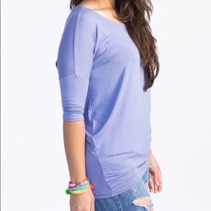 Periwinkle Dolman Tunic